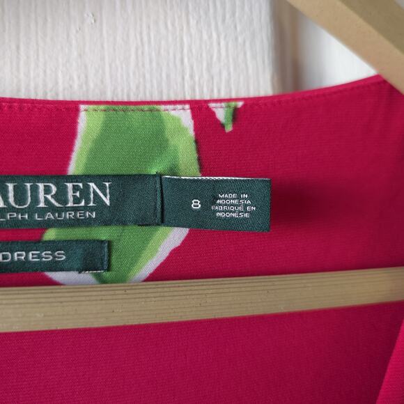 Ralph Lauren Floral Print Sheath Dress Size 8 New With Tags Career Office - Picture 6 of 12